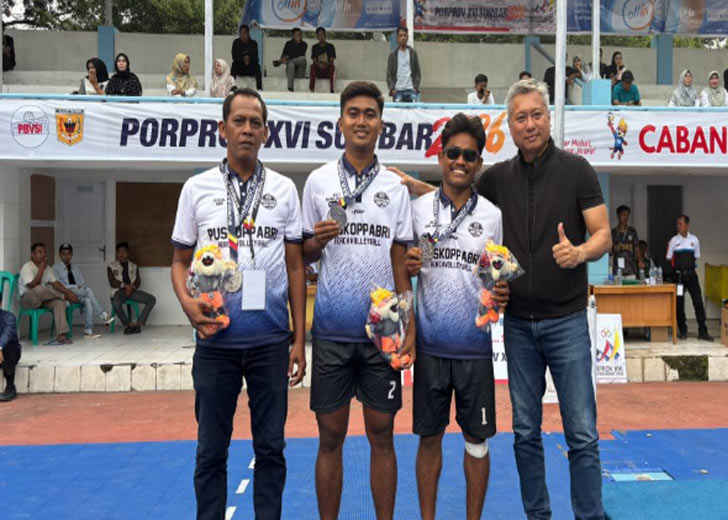 Banggakan Kota Pariaman, Tim Voli Pantai Putra Raih Perak di Porprov XVI Sumbar 2026