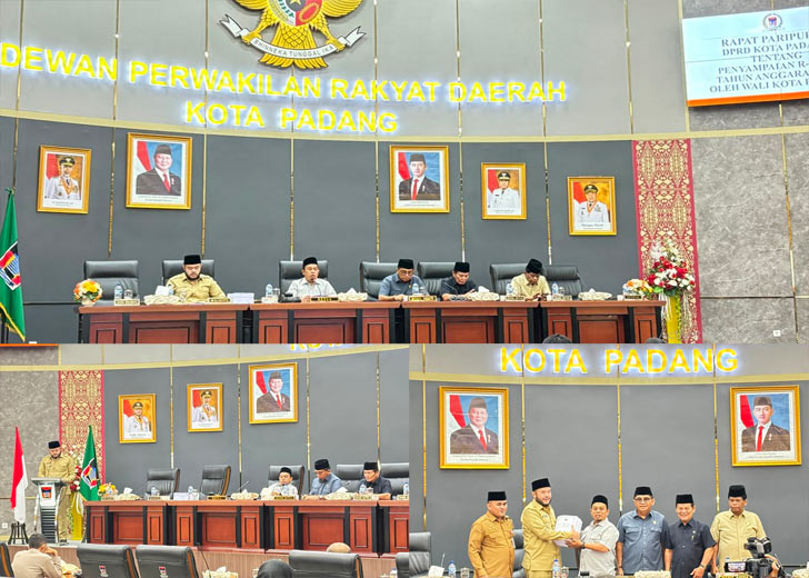 DPRD Padang Terima Ranperda APBD 2027, Belanja Daerah Diproyeksikan Rp2,81 Triliun