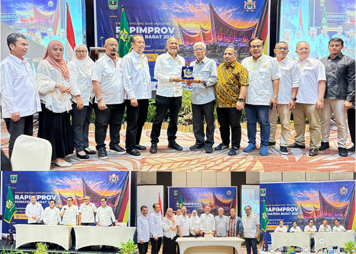 RAPIMPROV KADIN Sumbar Tahun 2026 Bahas Strategi Akselerasi Ekonomi Daerah melalui Pariwisata, Perdagangan dan Investasi