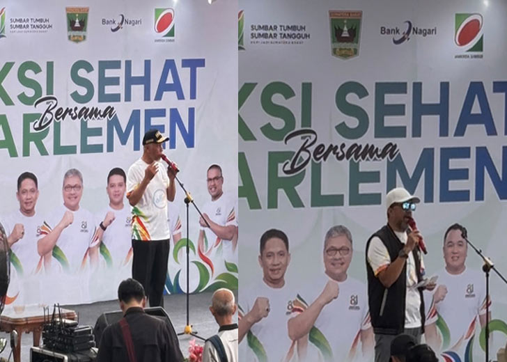 Jalan Sehat Bersama Parlemen, DPRD Sumbar Libatkan Ribuan Warga dan UMKM
