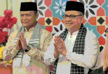 Forkopimda Keua DPRD Sumbar Muhidi Menerima Silaturahmi Forkopimda Sumbar Di Rumah Dinas Ketua DPRD Usai Salat Idulfitri.