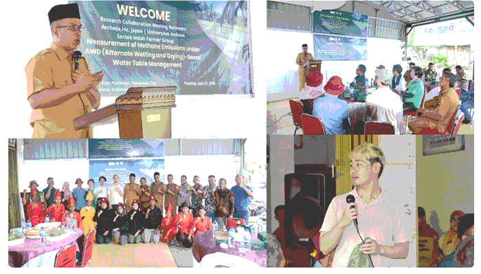 Poktan Air Santok Indah Menjadi Lokasi Penelitian Archeda Co. Jepang dan Unand
