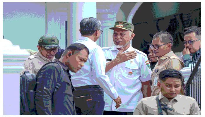 Gubernur Mahyeldi Dampingi Menteri PU Tinjau Normalisasi Batang Tompo dan Lokasi Sekolah Rakyat di Tanah Datar