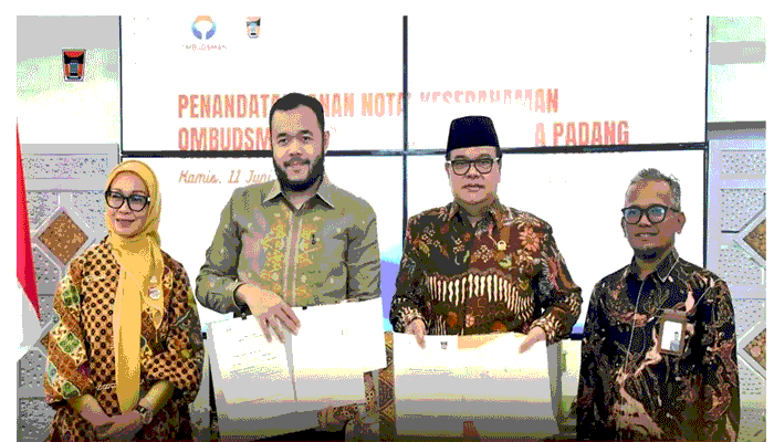 Pemko Padang Perkuat komitmennya dalam menghadirkan pelayanan publik yang berkualitas melalui penandatanganan nota kesepahaman dengan Ombudsman Republik Indonesia