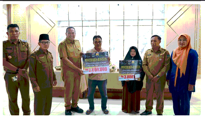 57 Warga Kota Pariaman Terima Modal Usaha Korban Bencana Hidrometeorologi