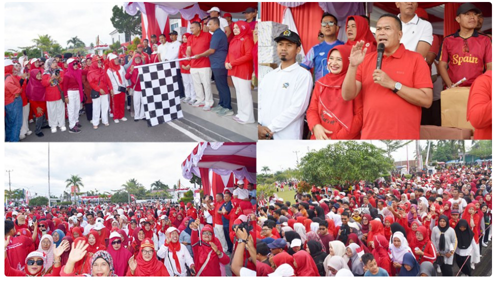 Ribuan Masyarakat Antusias Ikuti Minggu Bebas Emisi Dan Jalan Sehat