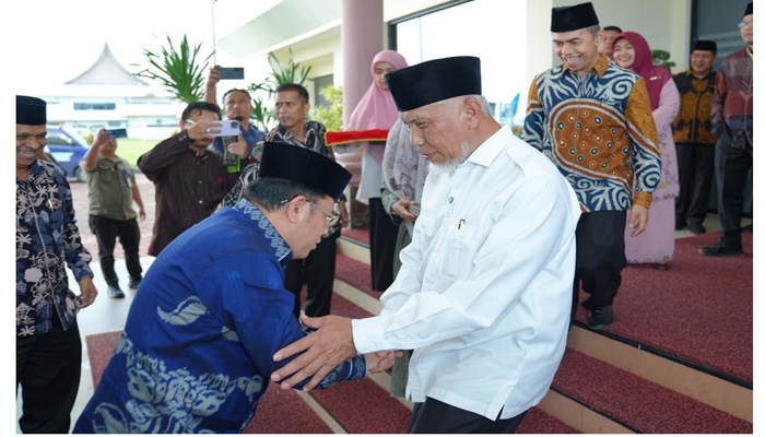 Gubernur Mahyeldi Sambut Sekjen Kemenag RI, Perkuat Sinergi Keagamaan dan Pendidikan di Sumbar