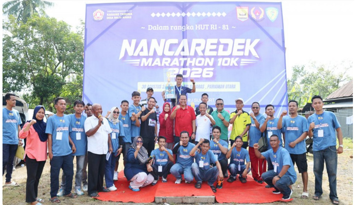 Meriahkan HUT RI ke-81, Ratusan Pelari Ramaikan Nan Caredek Marathon 10K Chapter 2 di Desa Balai Naras