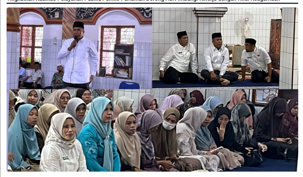 Tingkatkan Kualitas Pelayanan Publik, Pemko Pariaman Dorong ASN Imbangi Kinerja dengan Nilai Keagamaan