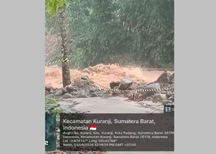 Hujan Ekstrem Lumpuhkan Intake Perumda, Distribusi Air Bersih Padang Terganggu