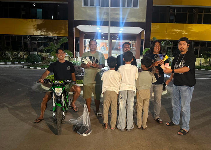 Tim Klewang Ungkap Komplotan Pembobol Lima Toko HP di Plaza Andalas, Pelaku Anak Dibawah Umur