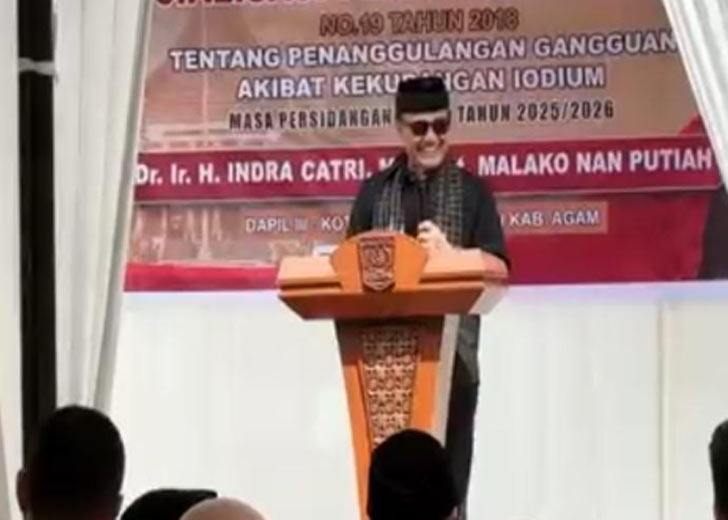 Anggota DPRD Sumbar Indra Catri Ajak Warga Baso Cegah Gangguan Akibat Kekurangan Iodium