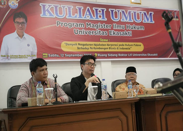 Ketua Yayasan Tarumanagara Prof. Dr. Ariawan Gunadi, S.H., M.H., Memberikan Kuliah Umum di Unes
