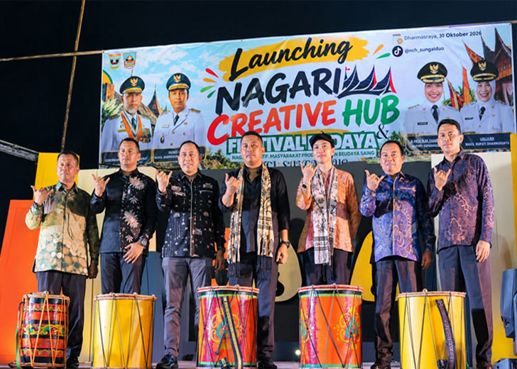 Launching Nagari Creative Hub Sungai Duo, Wagub Vasko : NCH Hadir untuk Mendorong UMKM Sumbar Tembus Pasar Digital